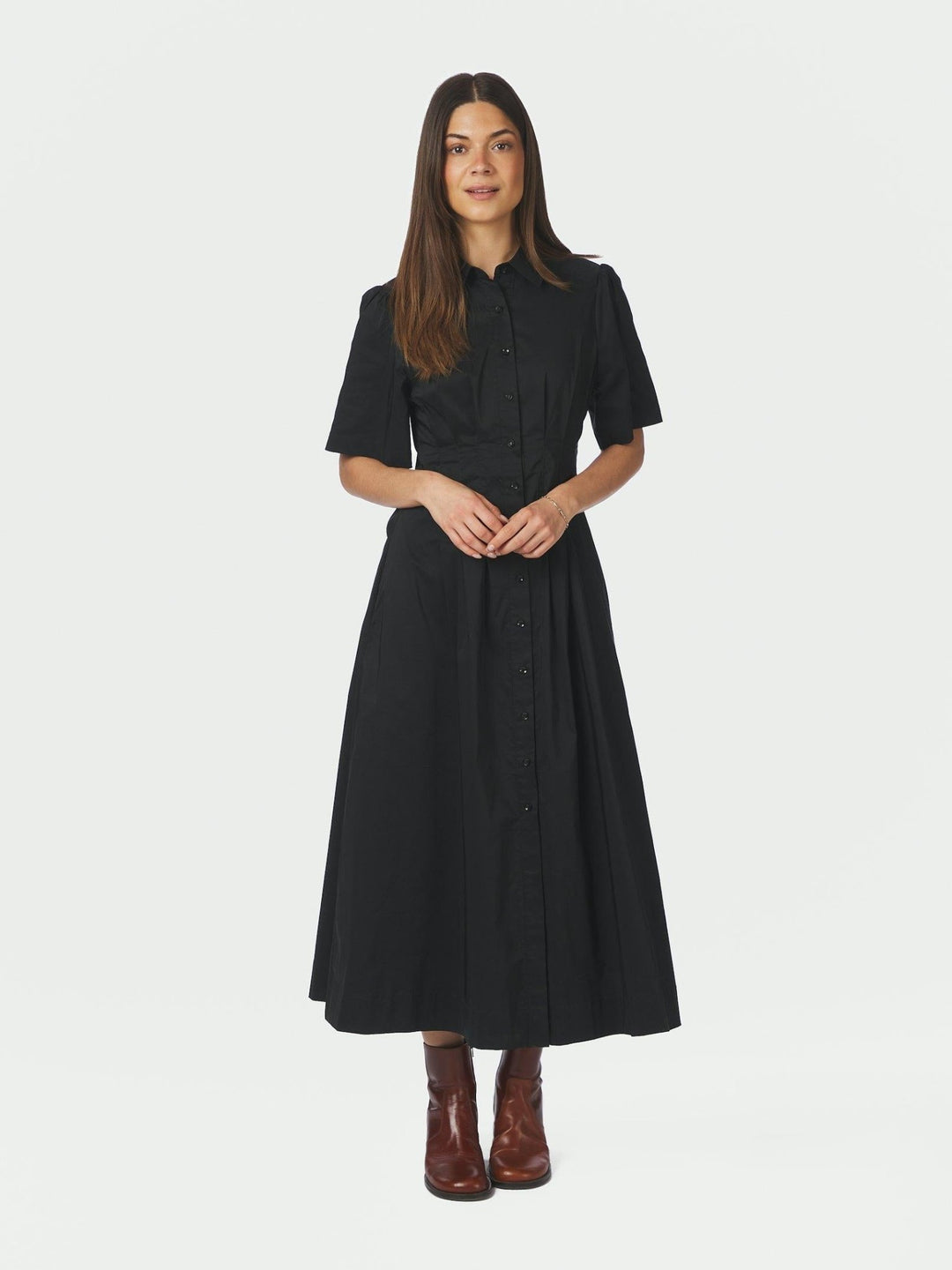 Baia Poplin Dress Black | Kjoler | Smuk