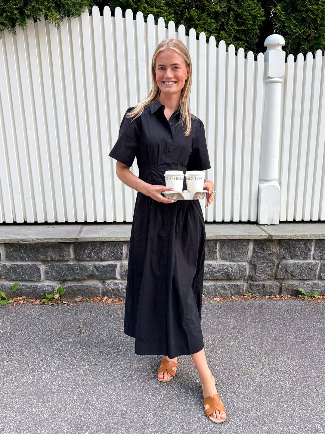 Baia Poplin Dress Black | Kjoler | Smuk