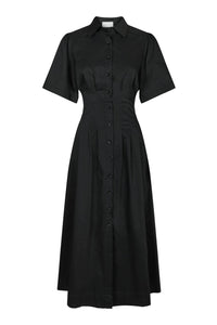 Baia Poplin Dress Black