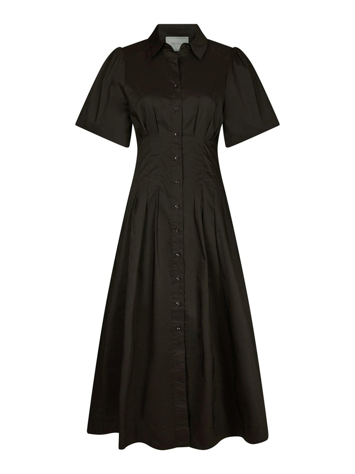 Baia Poplin Dress Chocolate Brown | Kjoler | Smuk