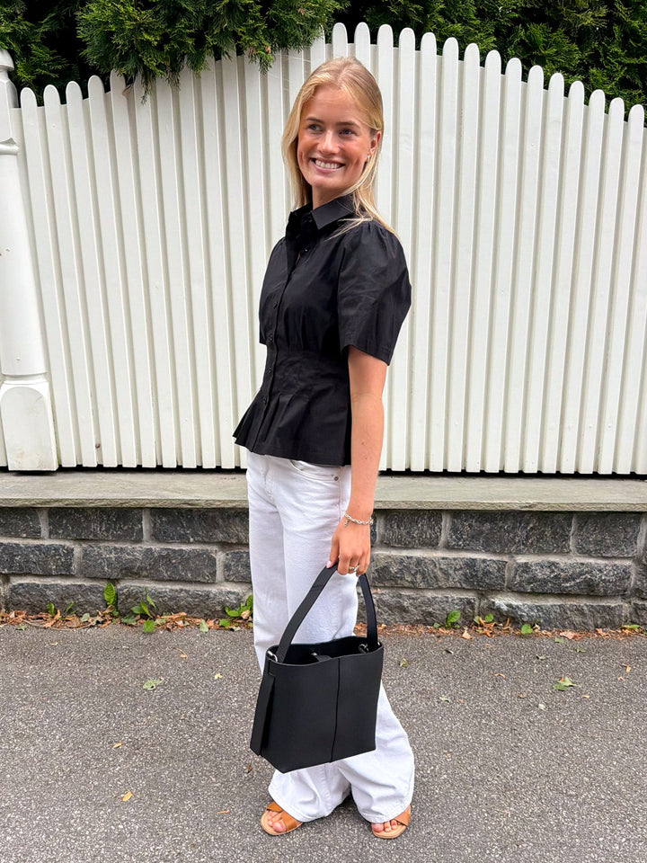 Balara Poplin Shirt Black | Skjorter og bluser | Smuk