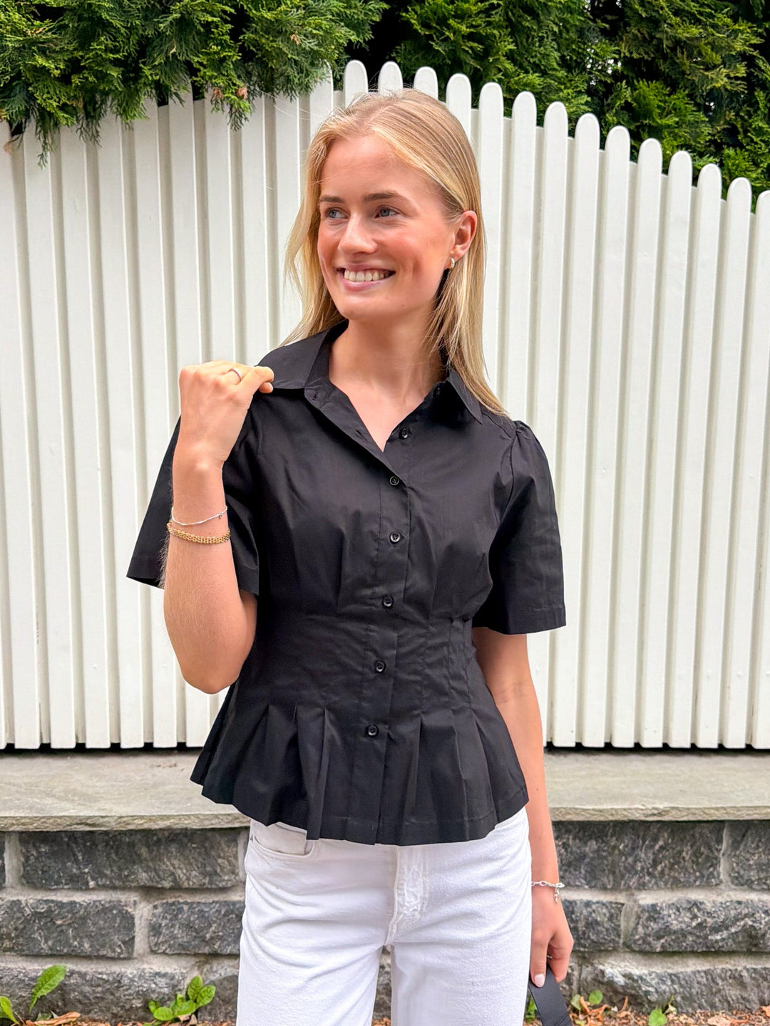 Balara Poplin Shirt Black | Skjorter og bluser | Smuk