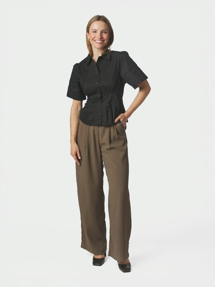 Balara Poplin Shirt Black | Skjorter og bluser | Smuk
