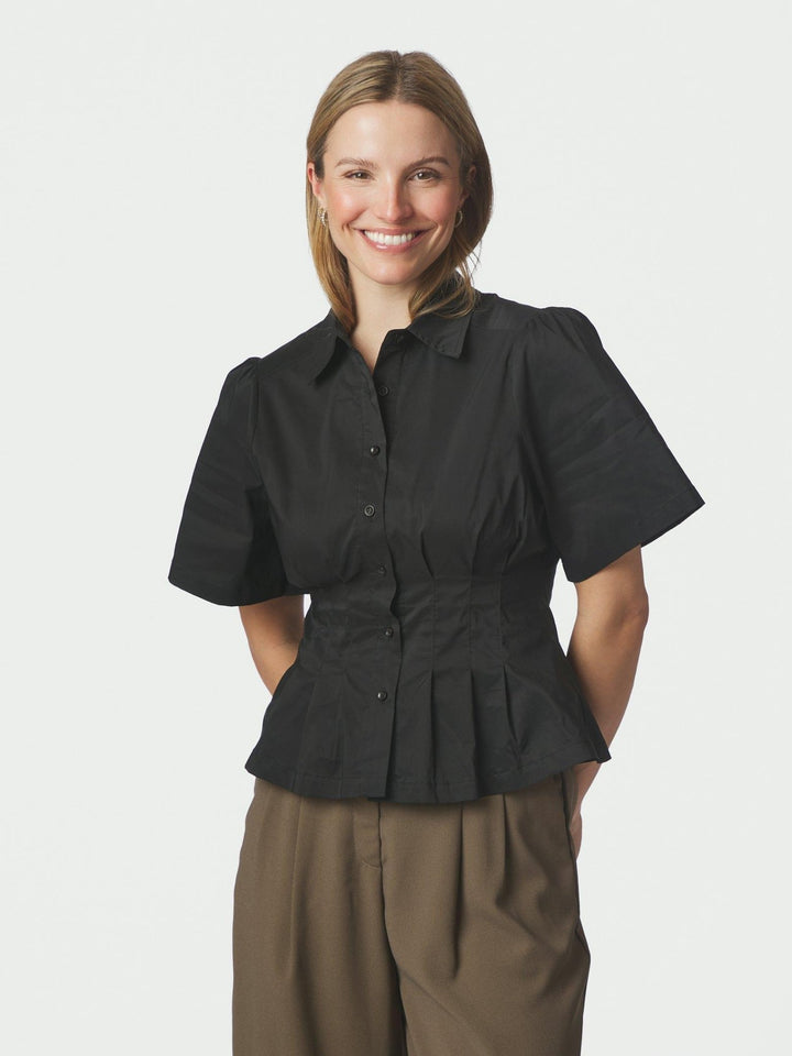 Balara Poplin Shirt Black | Skjorter og bluser | Smuk