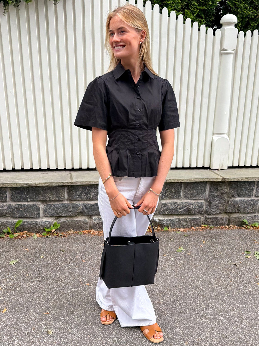 Balara Poplin Shirt Black | Skjorter og bluser | Smuk