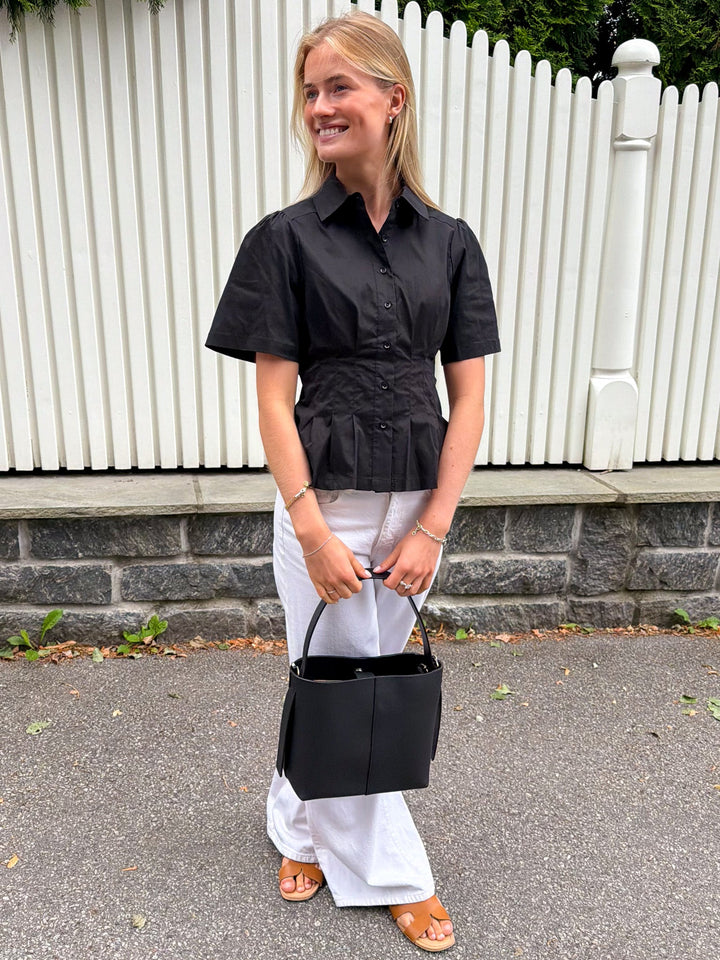Balara Poplin Shirt Black | Skjorter og bluser | Smuk