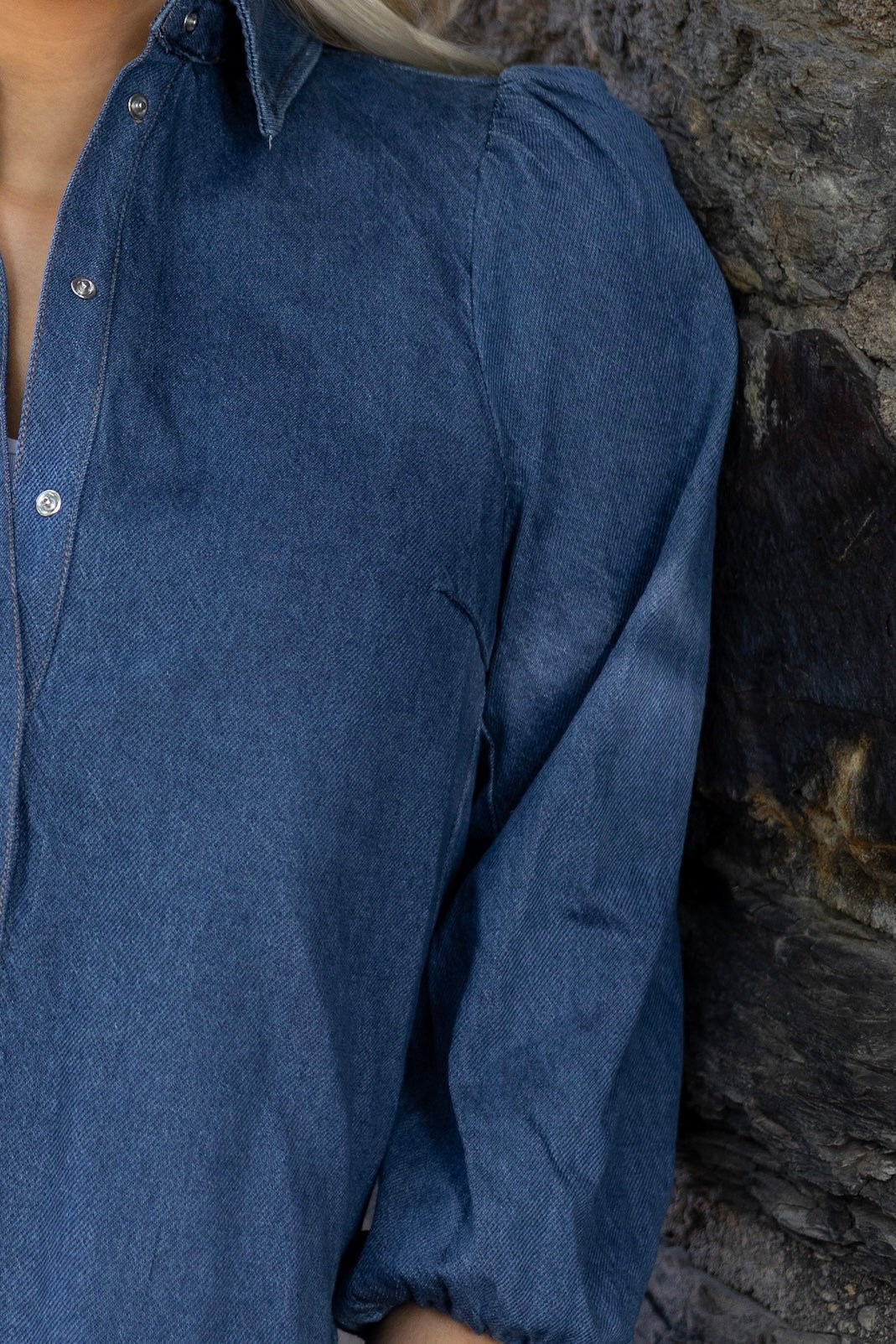 Ballariziw Shirt Blue Denim | Skjorter og bluser | Smuk - Dameklær på nett
