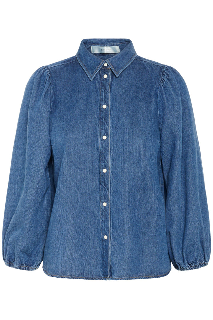 Ballariziw Shirt Blue Denim | Skjorter og bluser | Smuk - Dameklær på nett