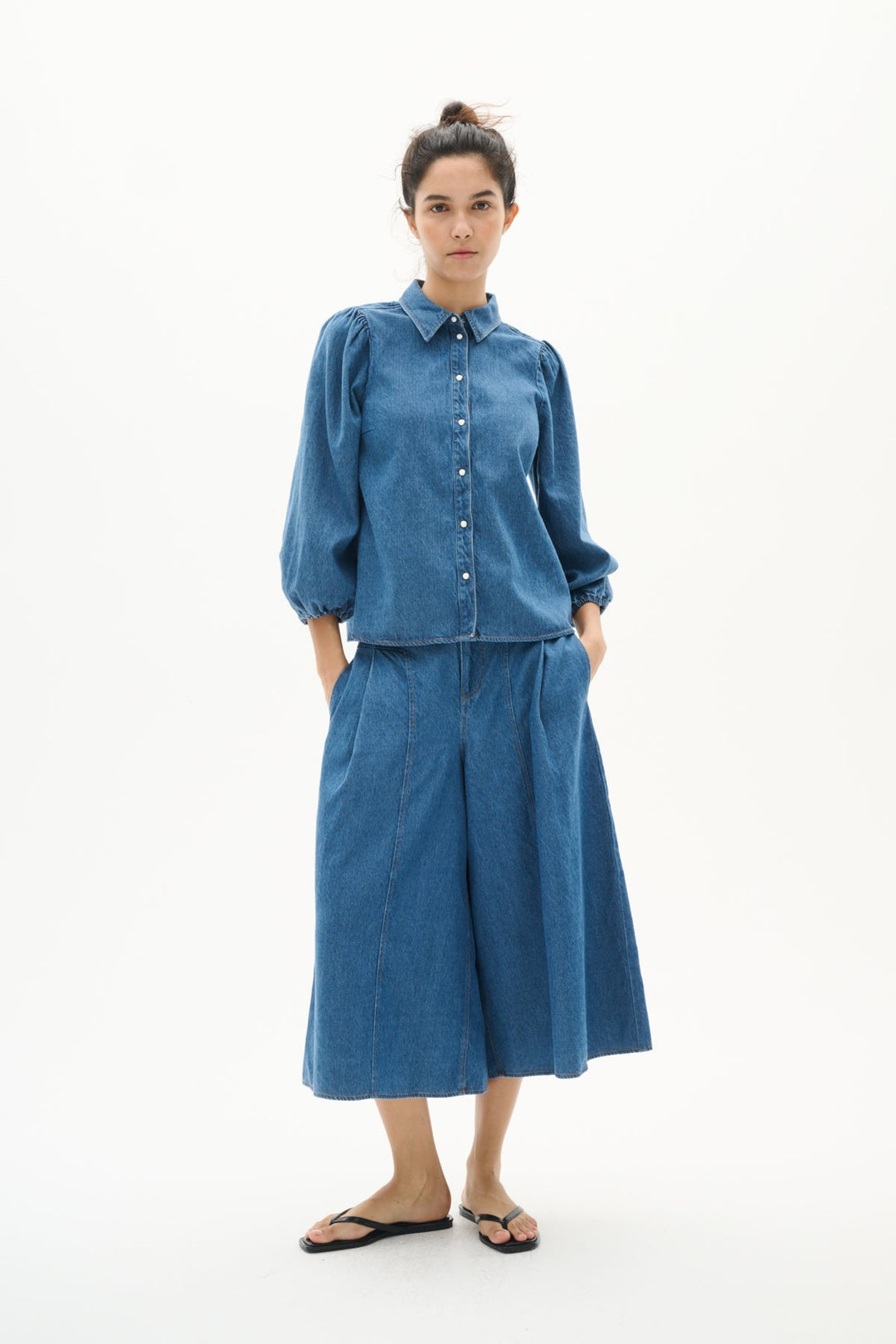 Ballariziw Shirt Blue Denim | Skjorter og bluser | Smuk - Dameklær på nett