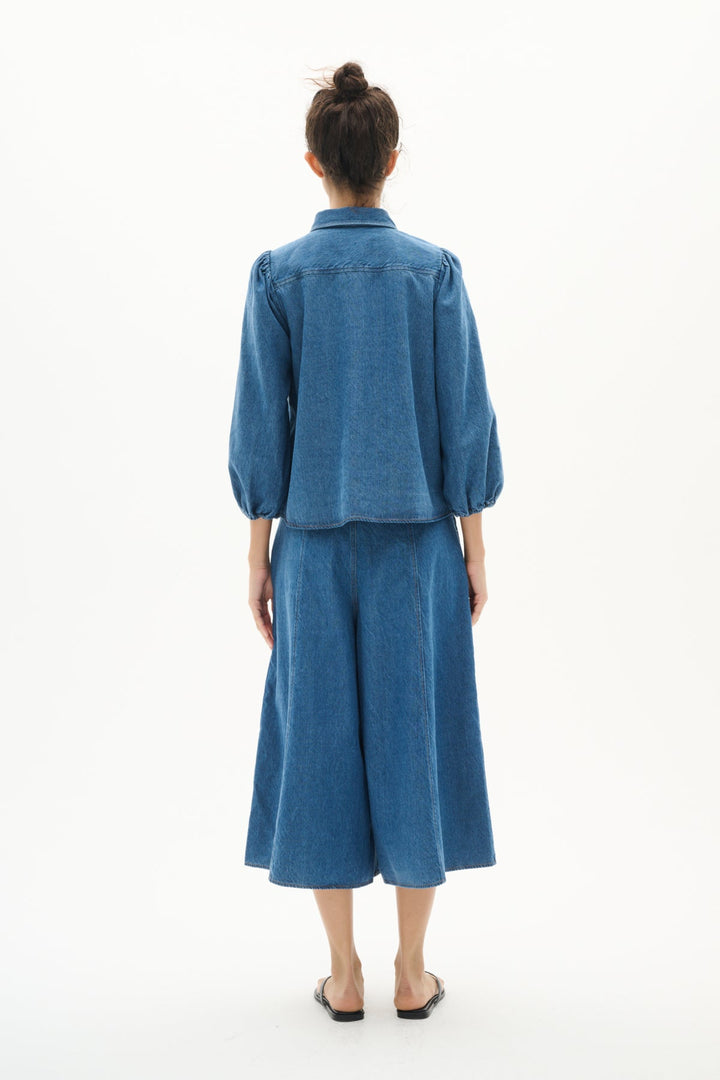 Ballariziw Shirt Blue Denim | Skjorter og bluser | Smuk - Dameklær på nett