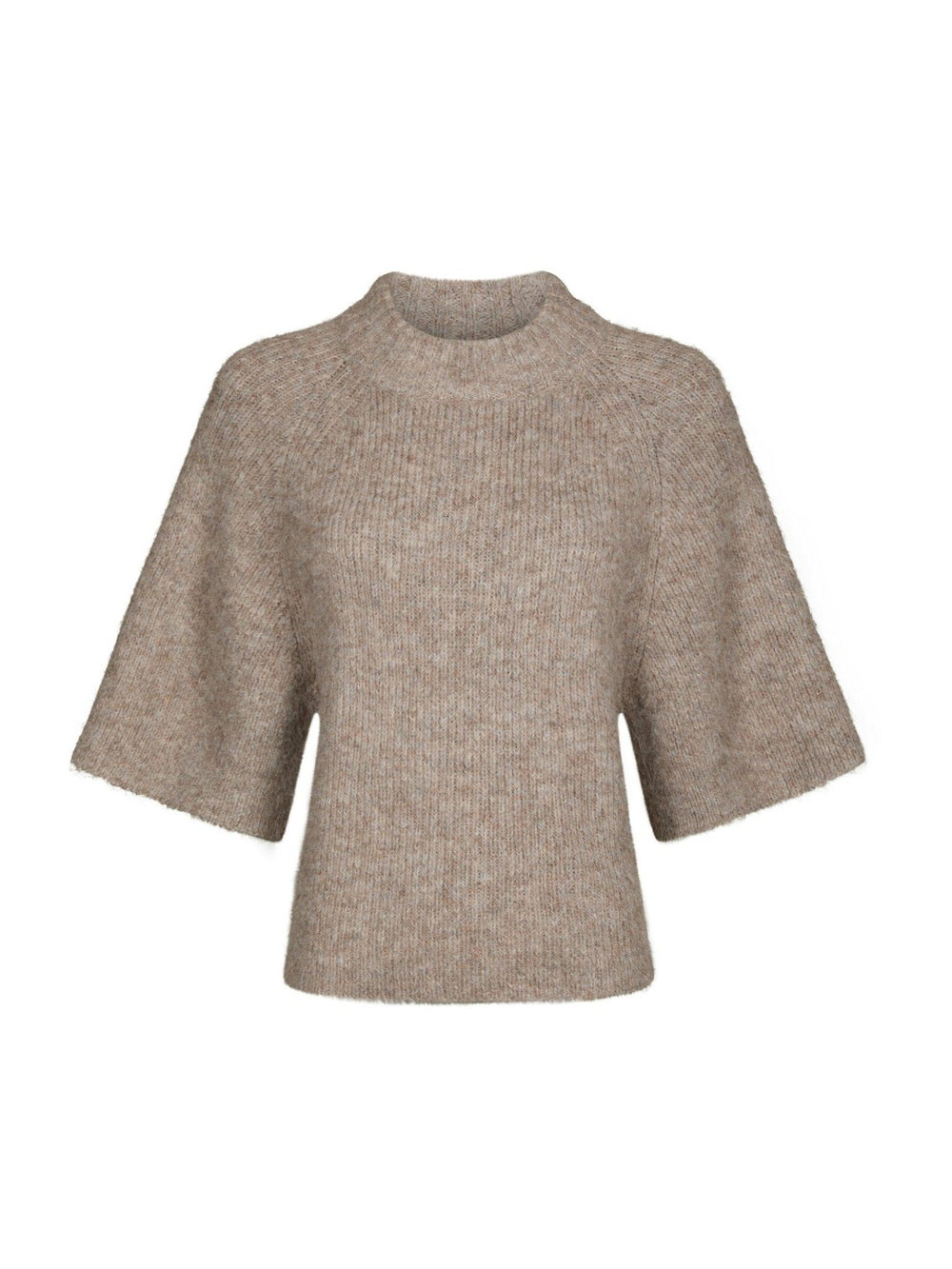 Bandi Fluffy Knit Blouse Beige Melange | Genser | Smuk