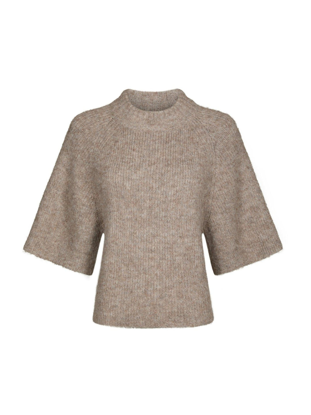 Bandi Fluffy Knit Blouse Beige Melange | Genser | Smuk
