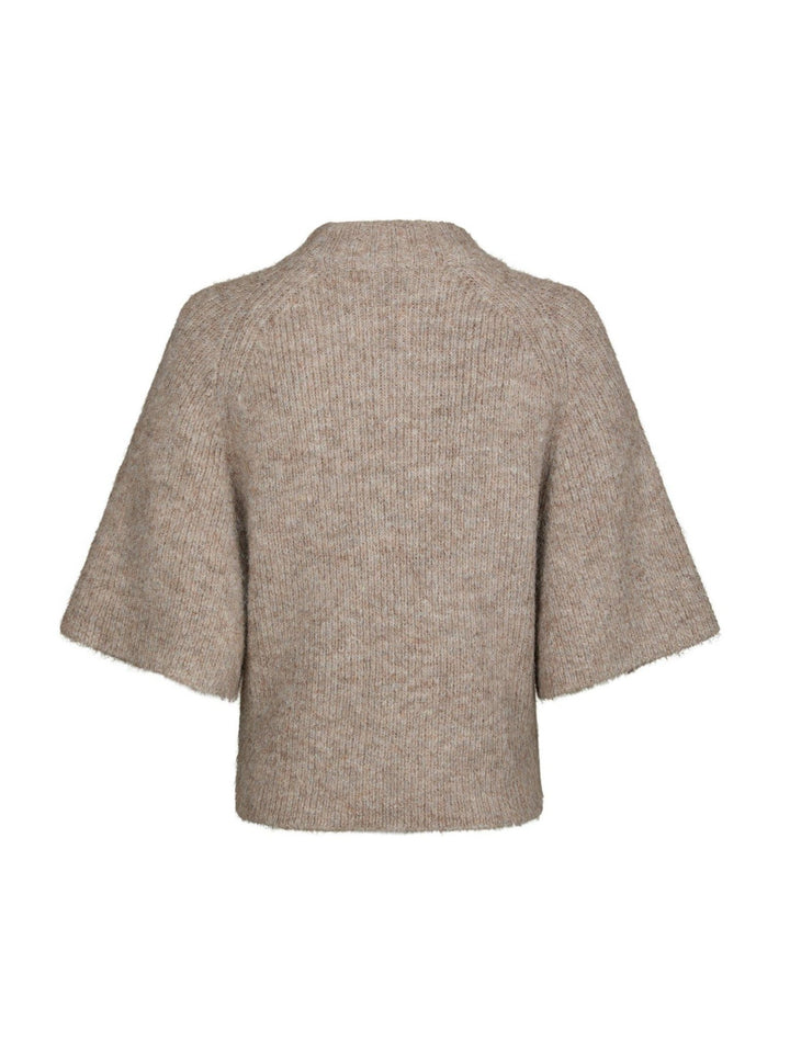 Bandi Fluffy Knit Blouse Beige Melange | Genser | Smuk