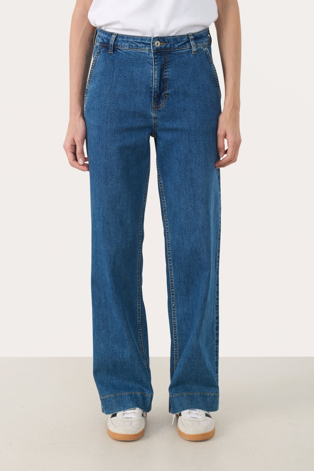 Barba Jeans Medium Dark Blue Denim | Bukser | Smuk - Dameklær på nett