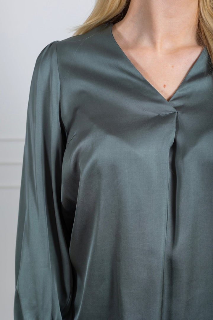 Barri Blouse Agave Green | Skjorter og bluser | Smuk - Dameklær på nett
