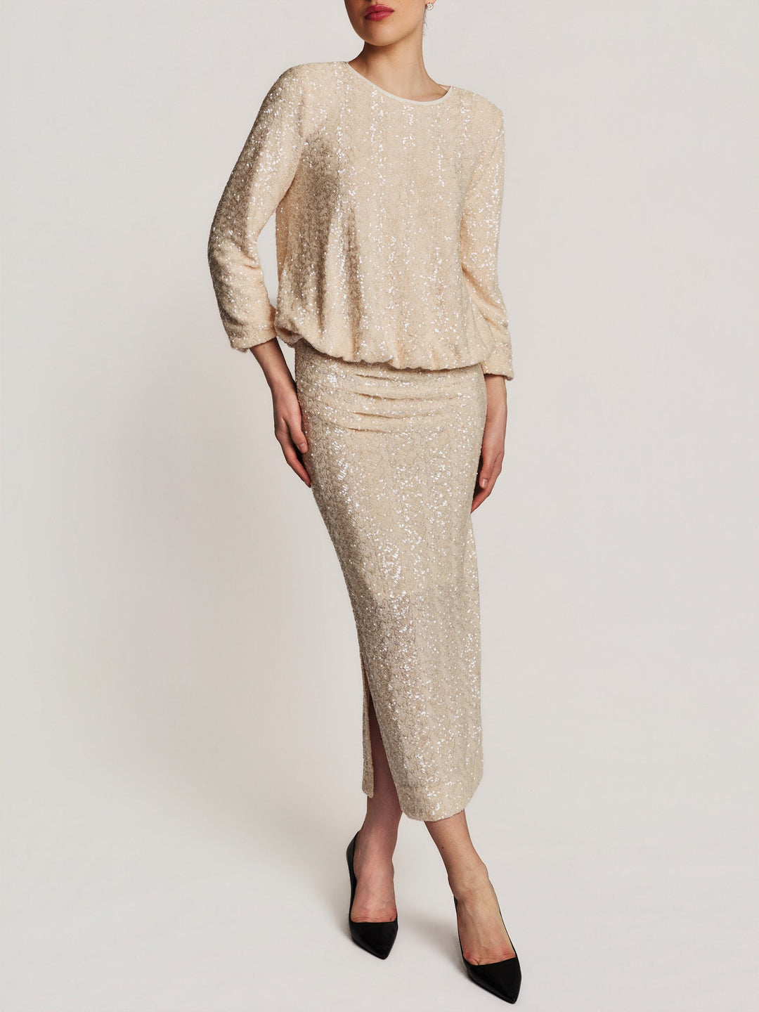 Beaded Blouse Champagne | Skjorter og bluser | Smuk