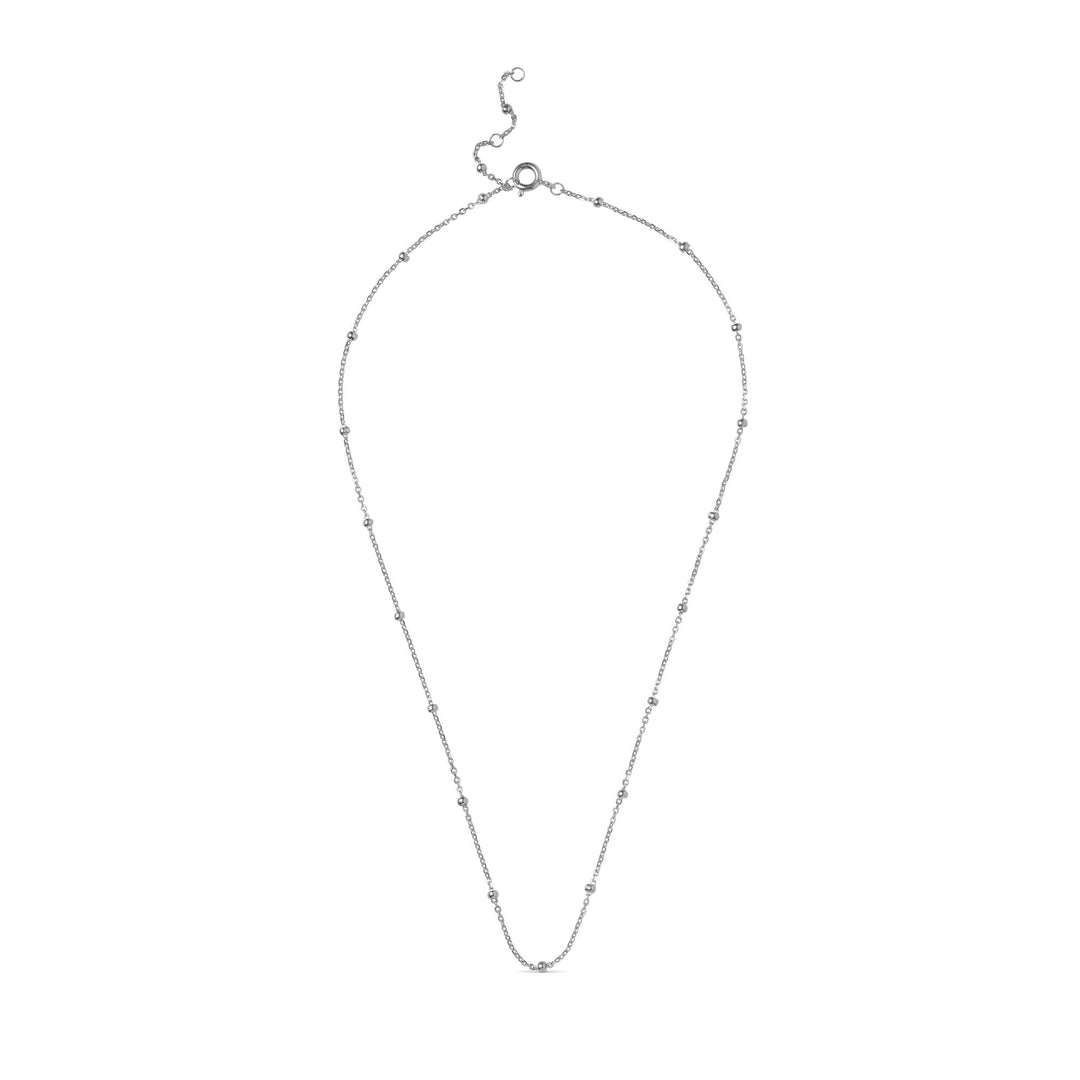 Beaded Chain Necklaces Silver | Accessories | Smuk - Dameklær på nett