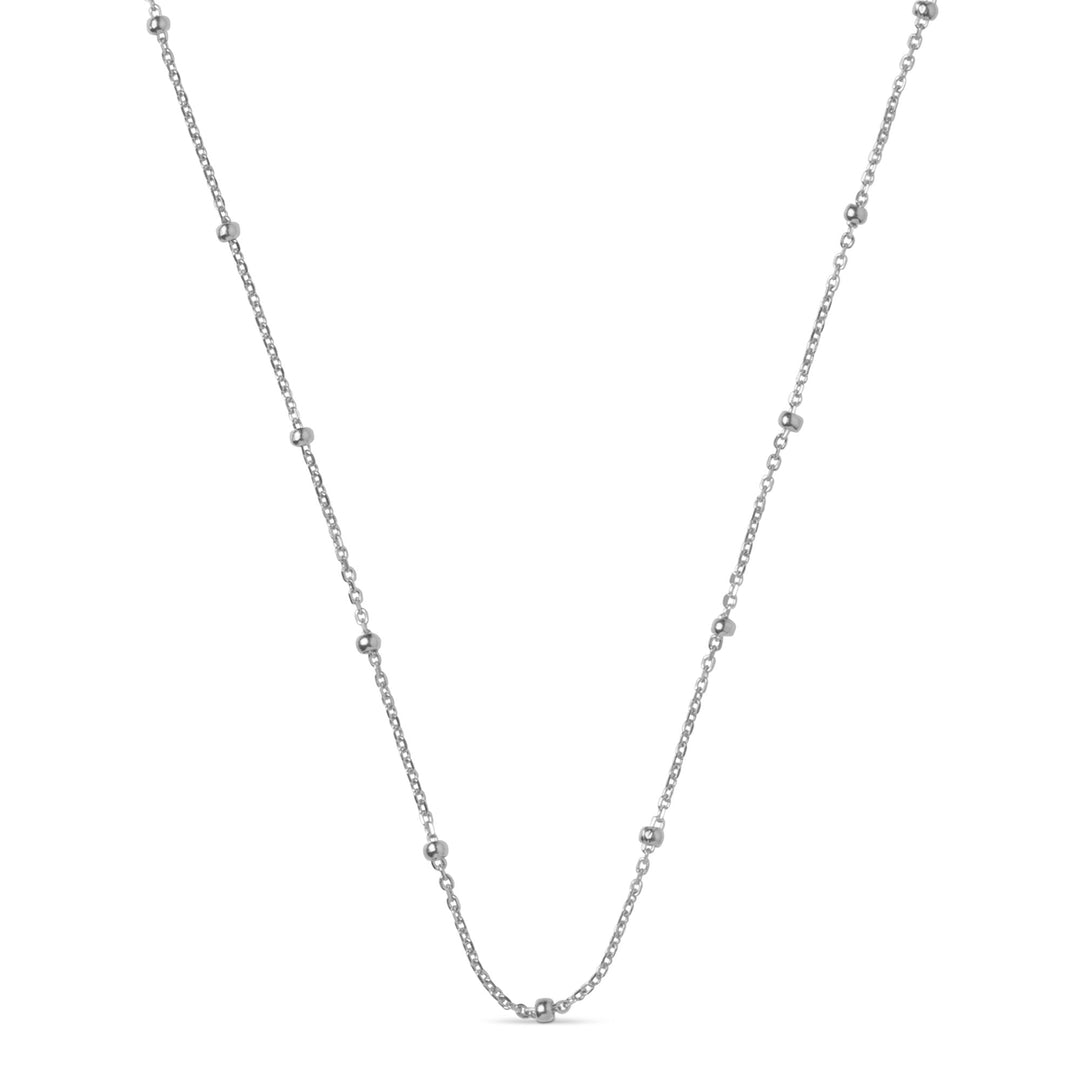 Beaded Chain Necklaces Silver | Accessories | Smuk - Dameklær på nett