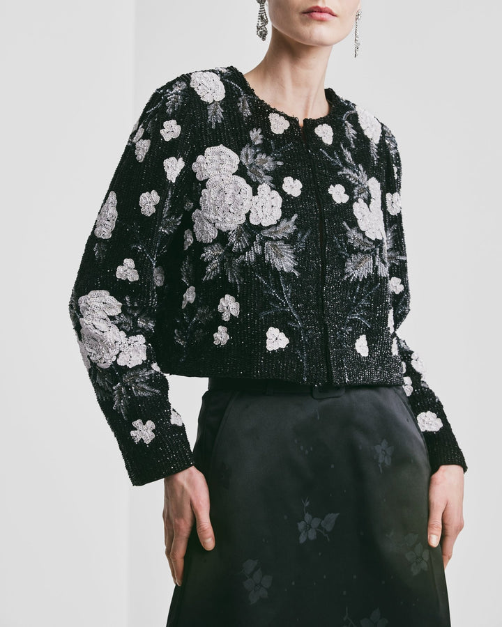Beaded Cropped Jacket Glamour | Yttertøy | Smuk - Dameklær på nett