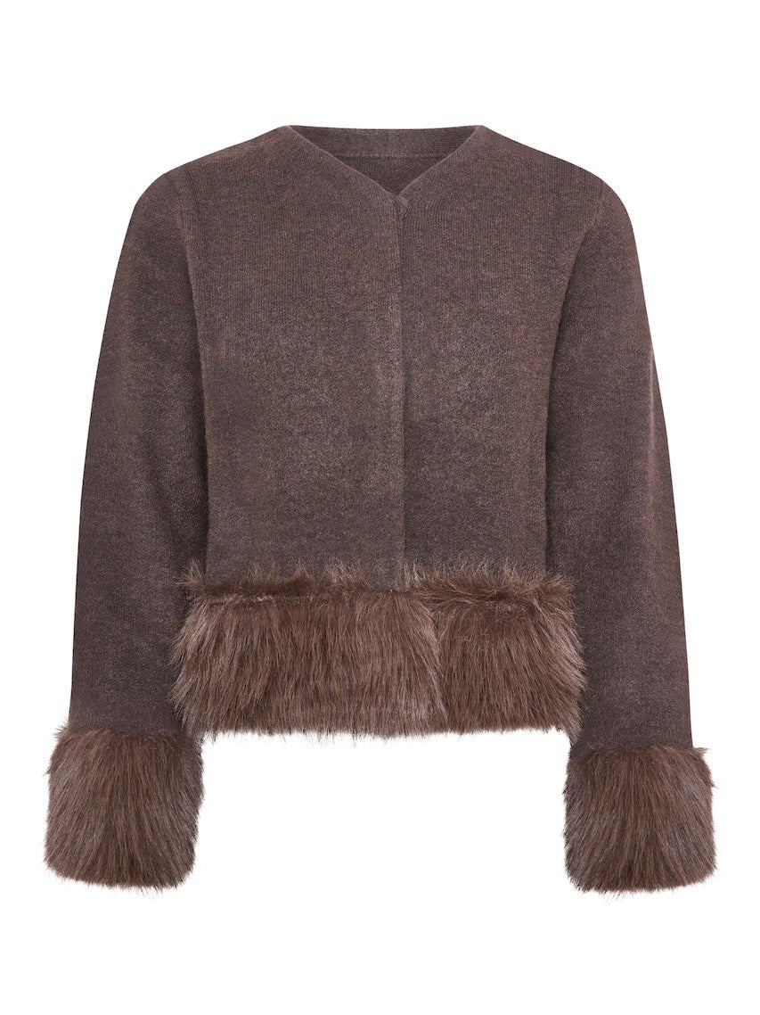 Bear Cardigan Brown | Genser | Smuk
