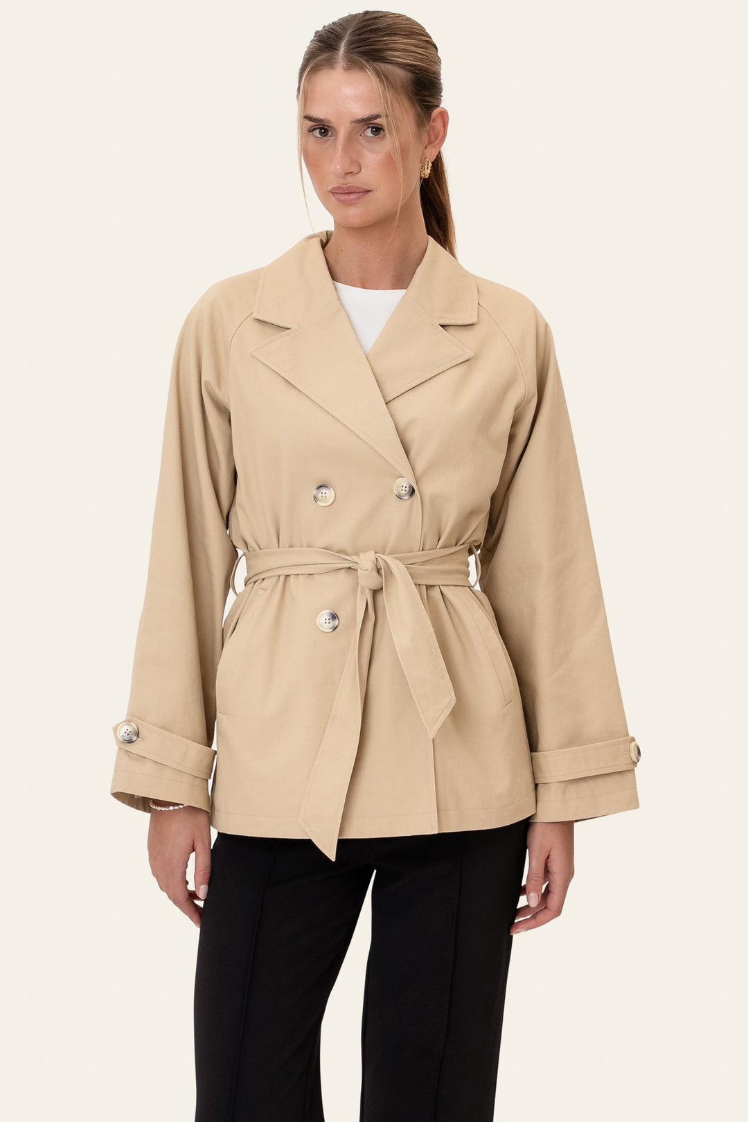 Beate Trenchcoat Beige | Yttertøy | Smuk