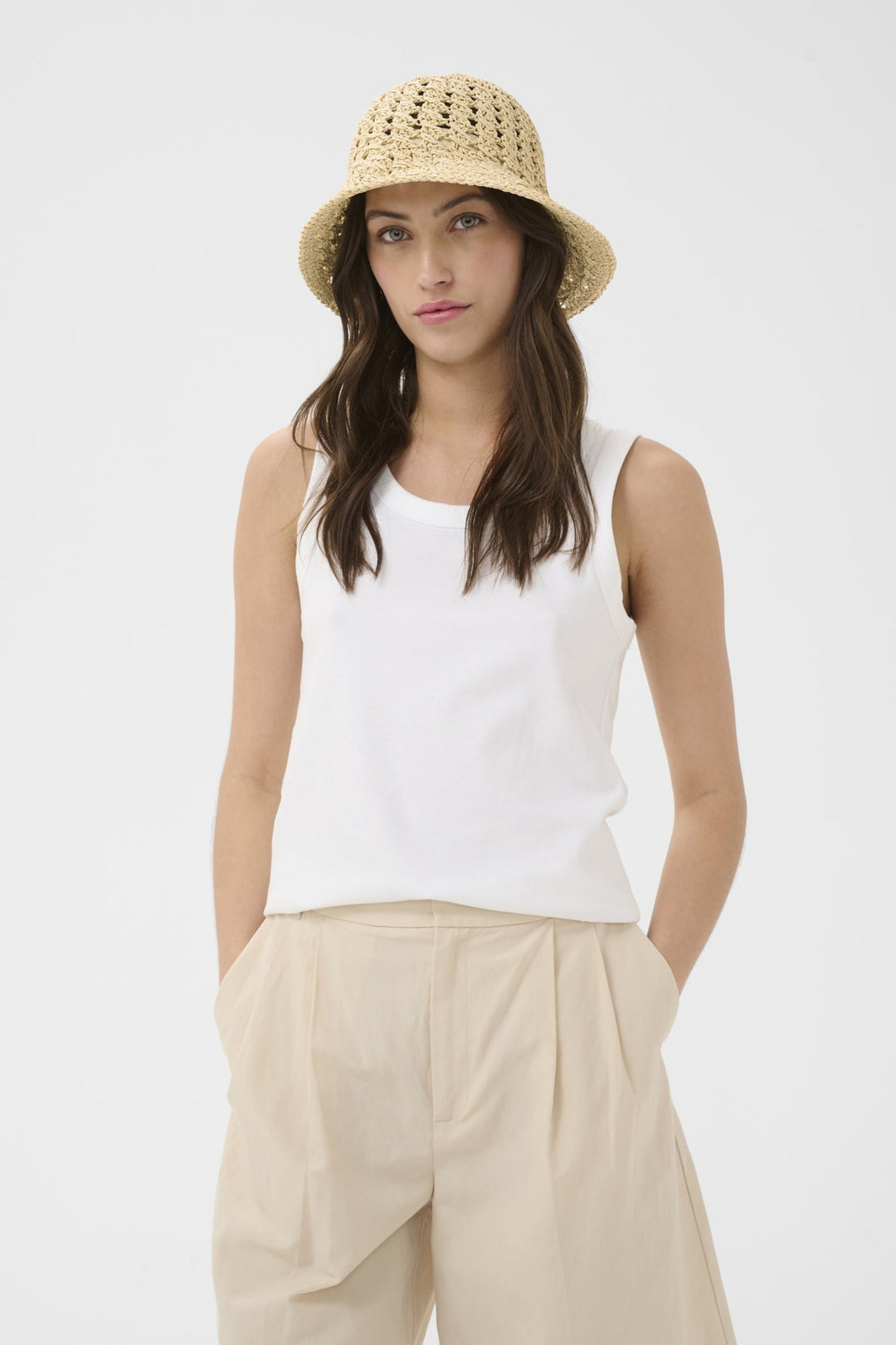 Beinta Hat Natural Straw Stitch | Accessories | Smuk