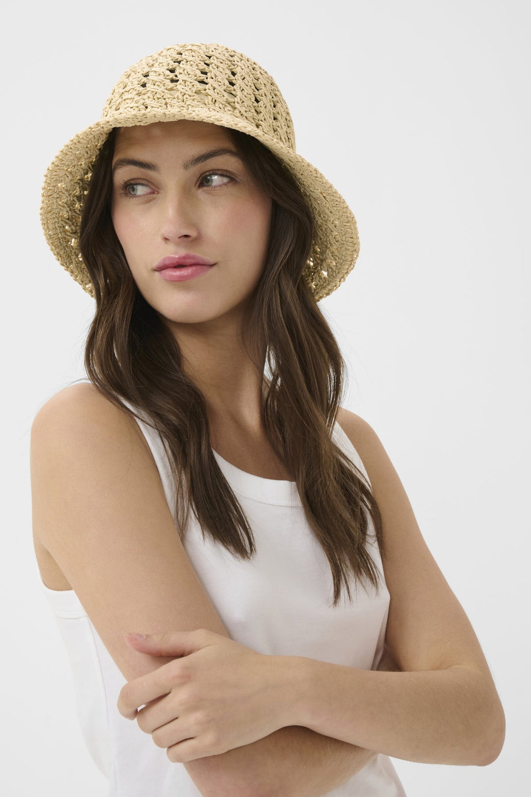 Beinta Hat Natural Straw Stitch | Accessories | Smuk