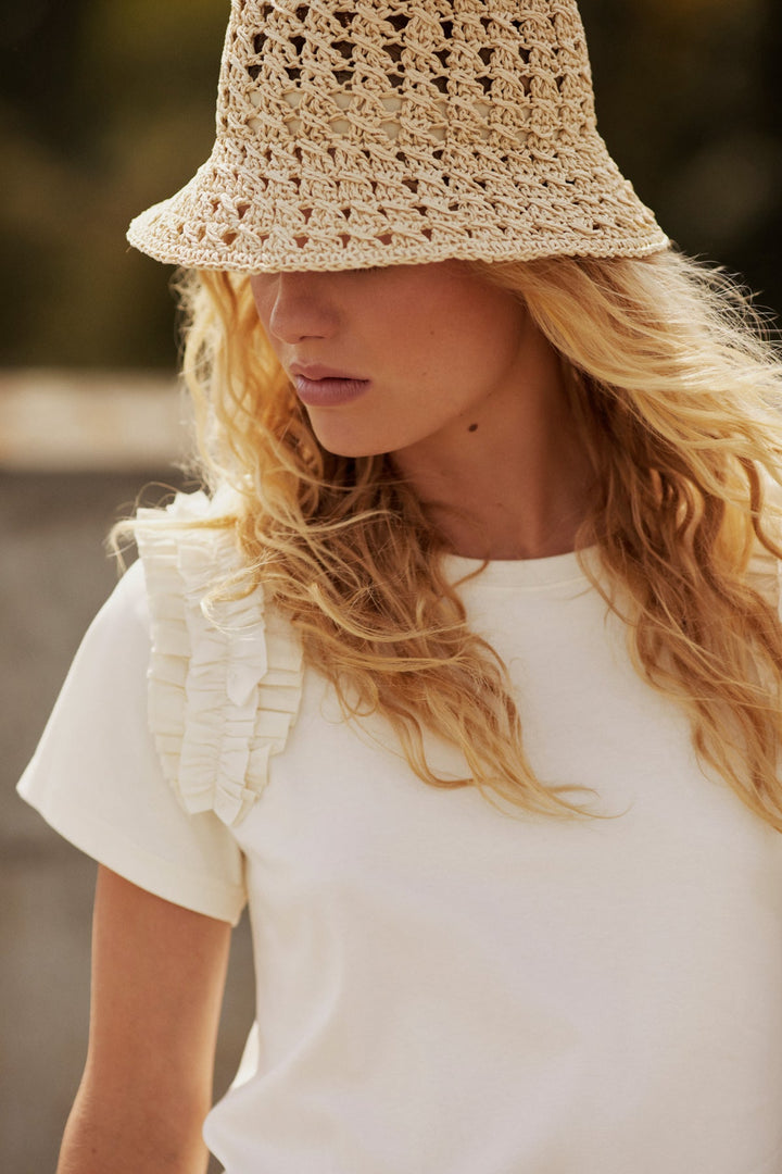 Beinta Hat Natural Straw Stitch | Accessories | Smuk