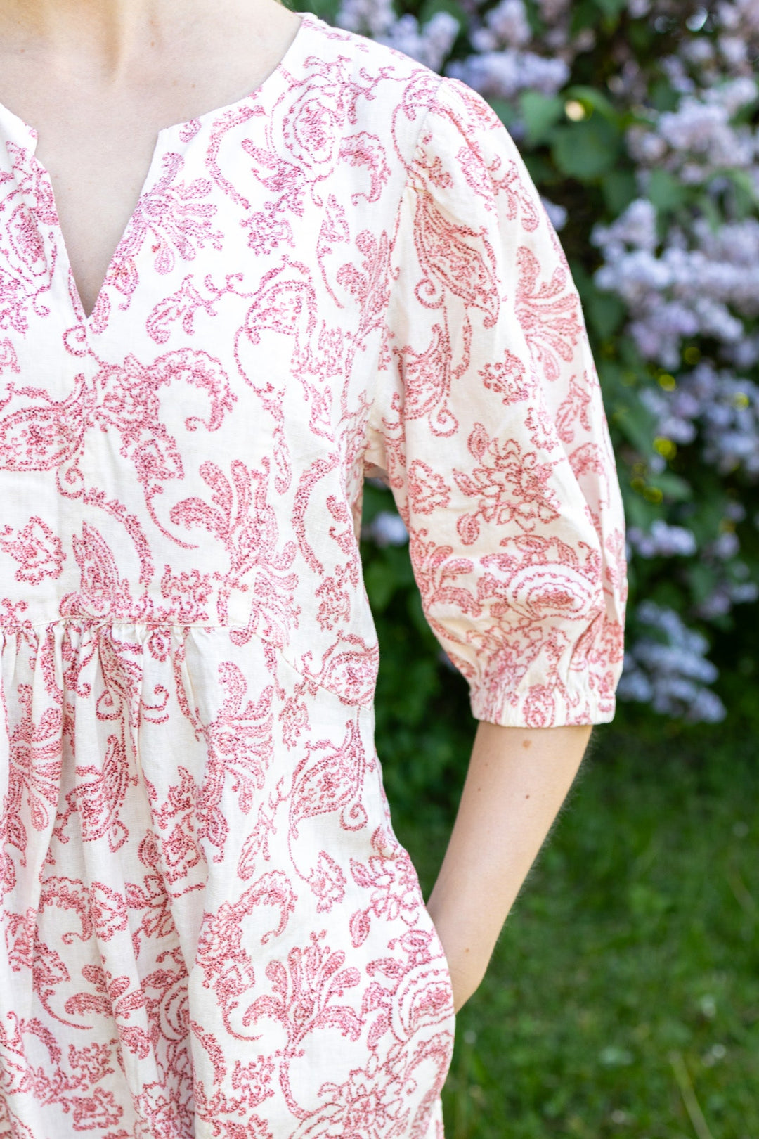 Benete Dress Peach Blossom Dot Paisley | Kjoler | Smuk