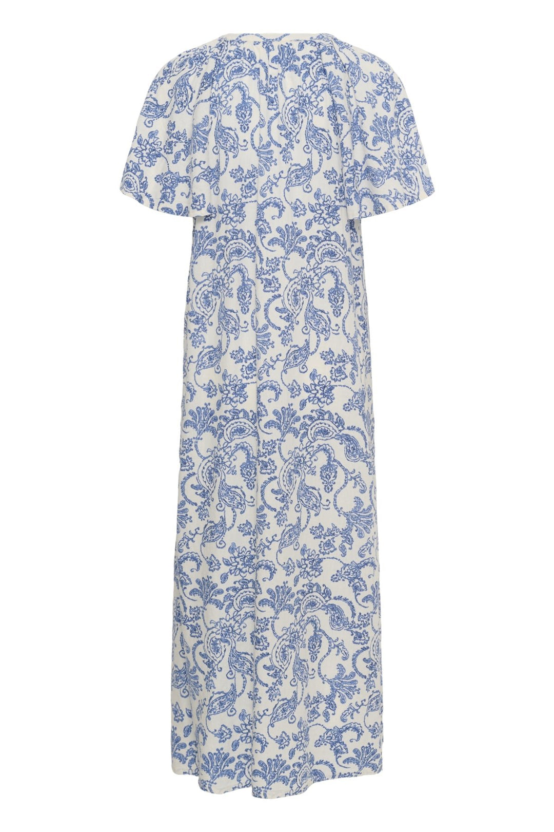 Bentine Dress Blue Dot Paisley Print | Kjoler | Smuk