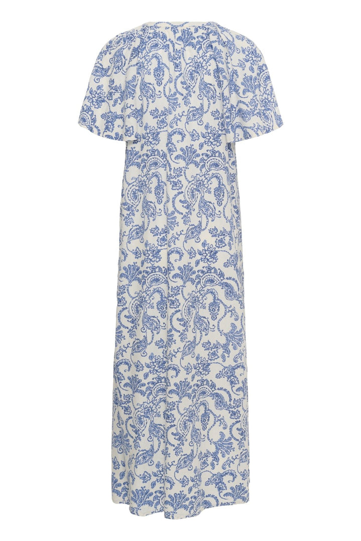 Bentine Dress Blue Dot Paisley Print | Kjoler | Smuk