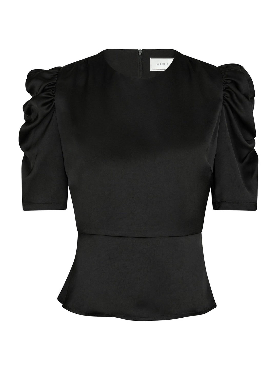 Benua Heavy Sateen Blouse Black | Skjorter og bluser | Smuk