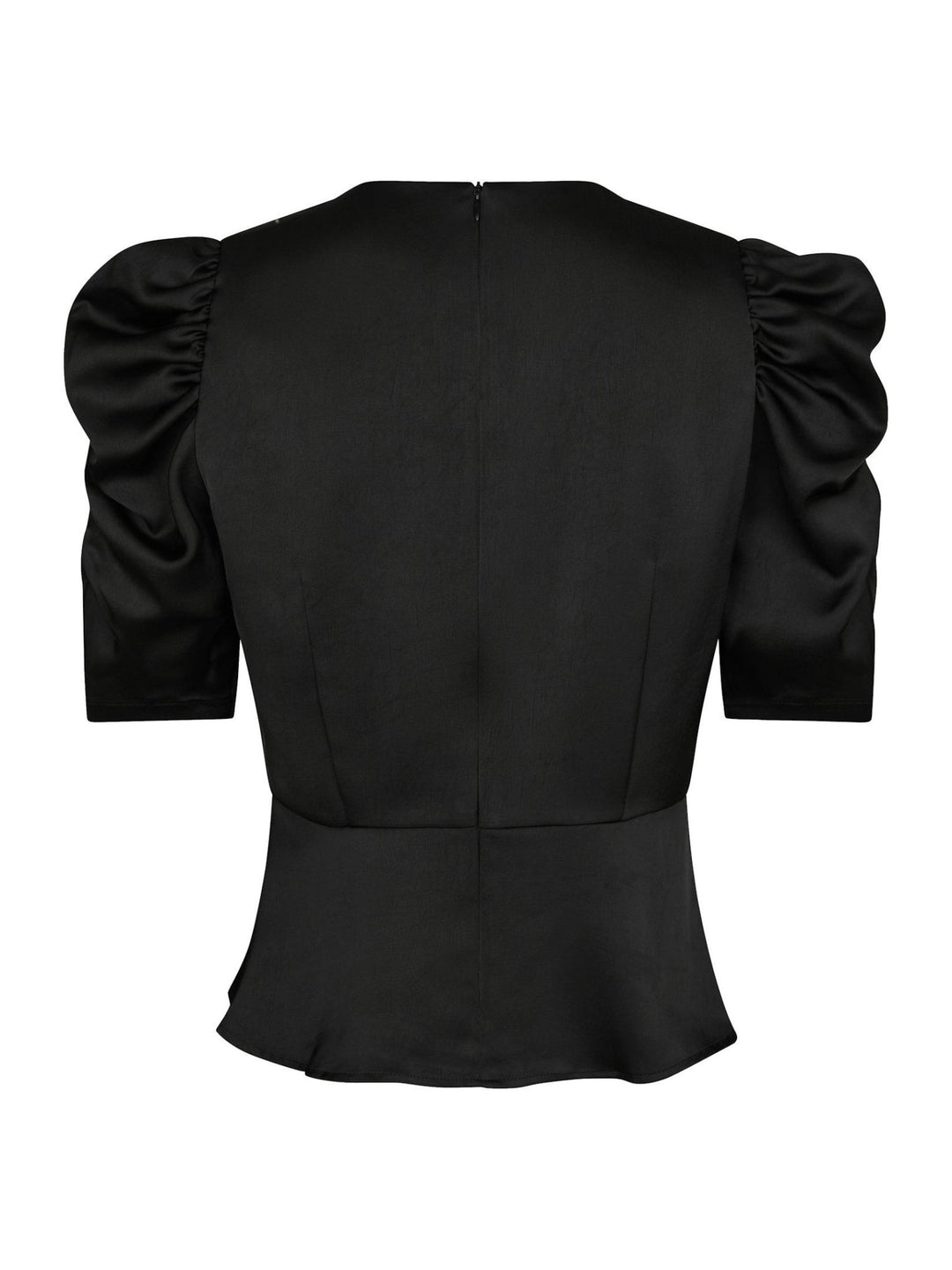Benua Heavy Sateen Blouse Black | Skjorter og bluser | Smuk