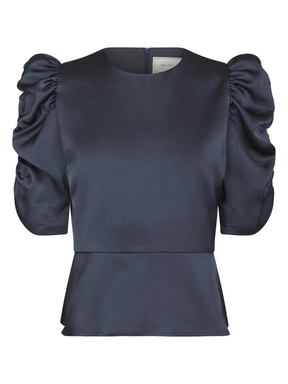Benua Heavy Sateen Blouse Midnight Blue | Skjorter og bluser | Smuk