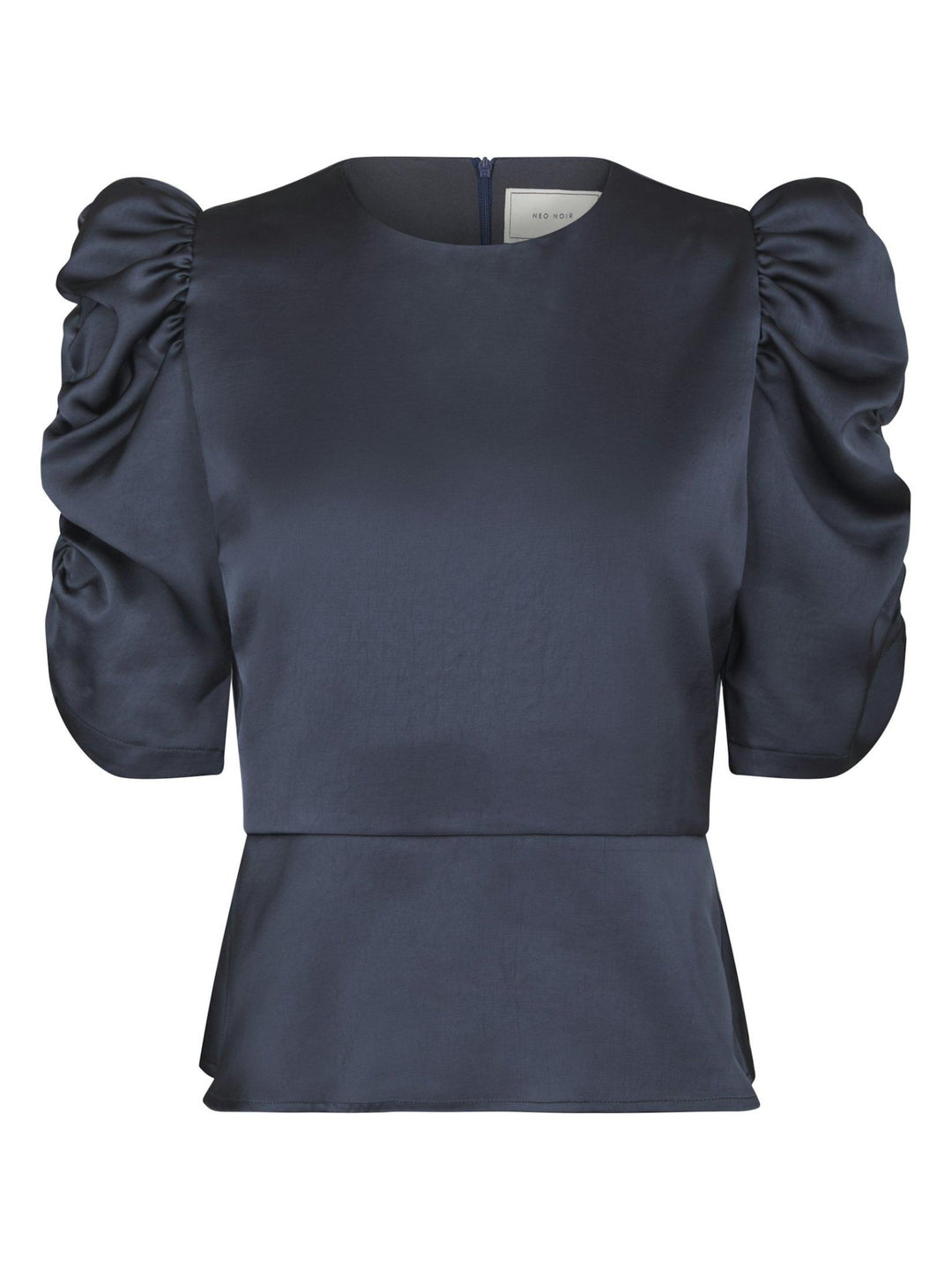 Benua Heavy Sateen Blouse Midnight Blue | Skjorter og bluser | Smuk