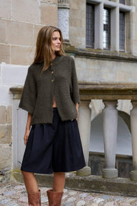 Benuta Fluffy Knit Cardigan Army