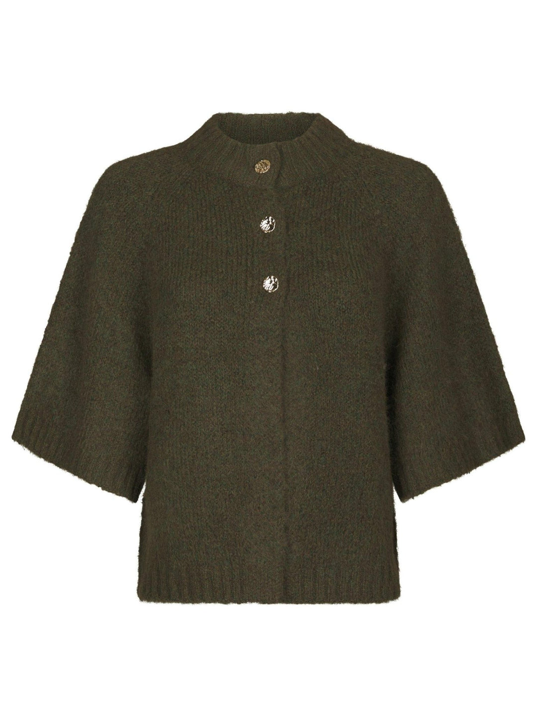 Benuta Fluffy Knit Cardigan Army | Genser | Smuk