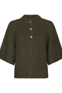 Benuta Fluffy Knit Cardigan Army