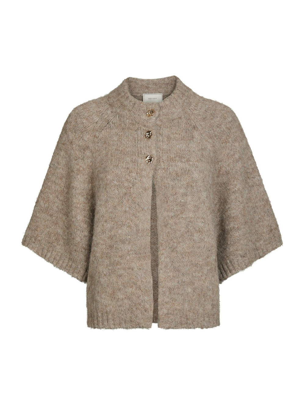 Benuta Fluffy Knit Cardigan Beige Melange | Genser | Smuk - Dameklær på nett