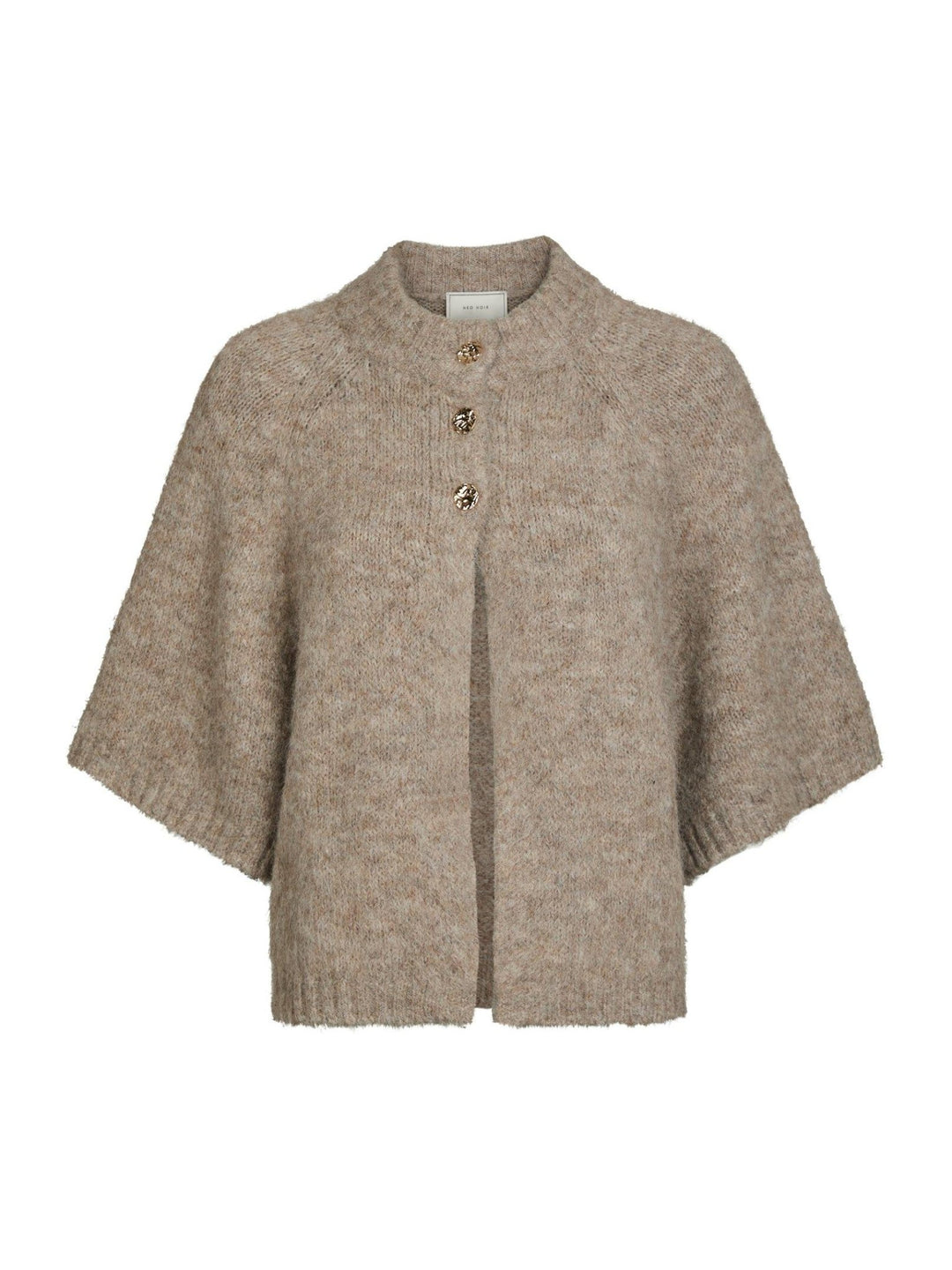 Benuta Fluffy Knit Cardigan Beige Melange | Genser | Smuk - Dameklær på nett