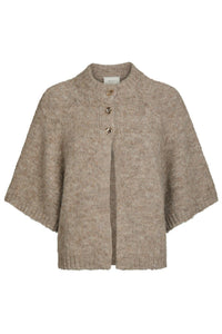 Benuta Fluffy Knit Cardigan Beige Melange