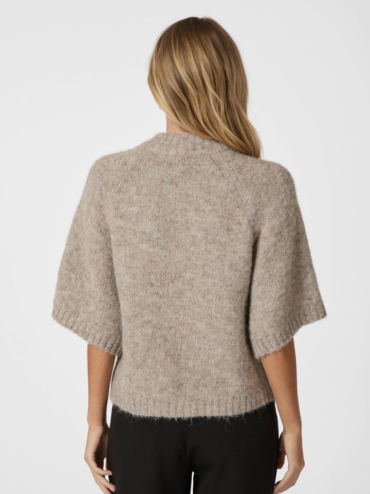 Benuta Fluffy Knit Cardigan Beige Melange | Genser | Smuk - Dameklær på nett