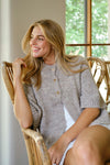 Benuta Fluffy Knit Cardigan Beige Melange