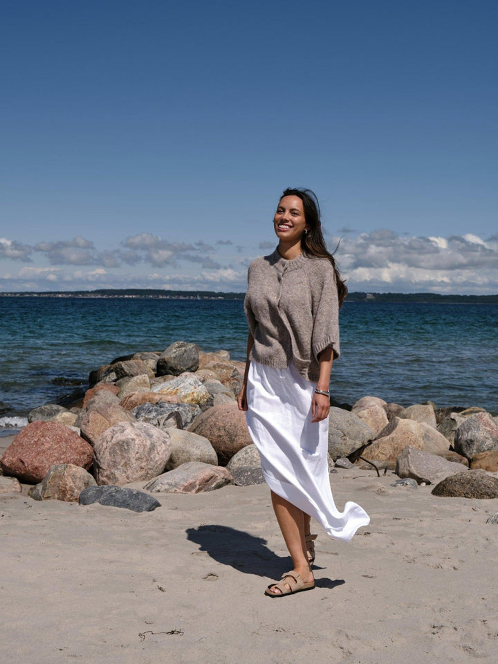 Benuta Fluffy Knit Cardigan Beige Melange | Genser | Smuk - Dameklær på nett