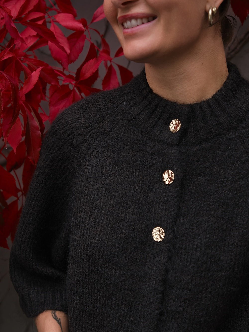 Benuta Fluffy Knit Cardigan Dark Brown | Genser | Smuk - Dameklær på nett