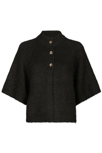 Benuta Fluffy Knit Cardigan Dark Brown