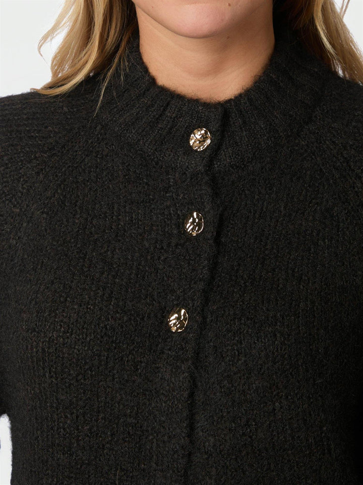 Benuta Fluffy Knit Cardigan Dark Brown | Genser | Smuk - Dameklær på nett