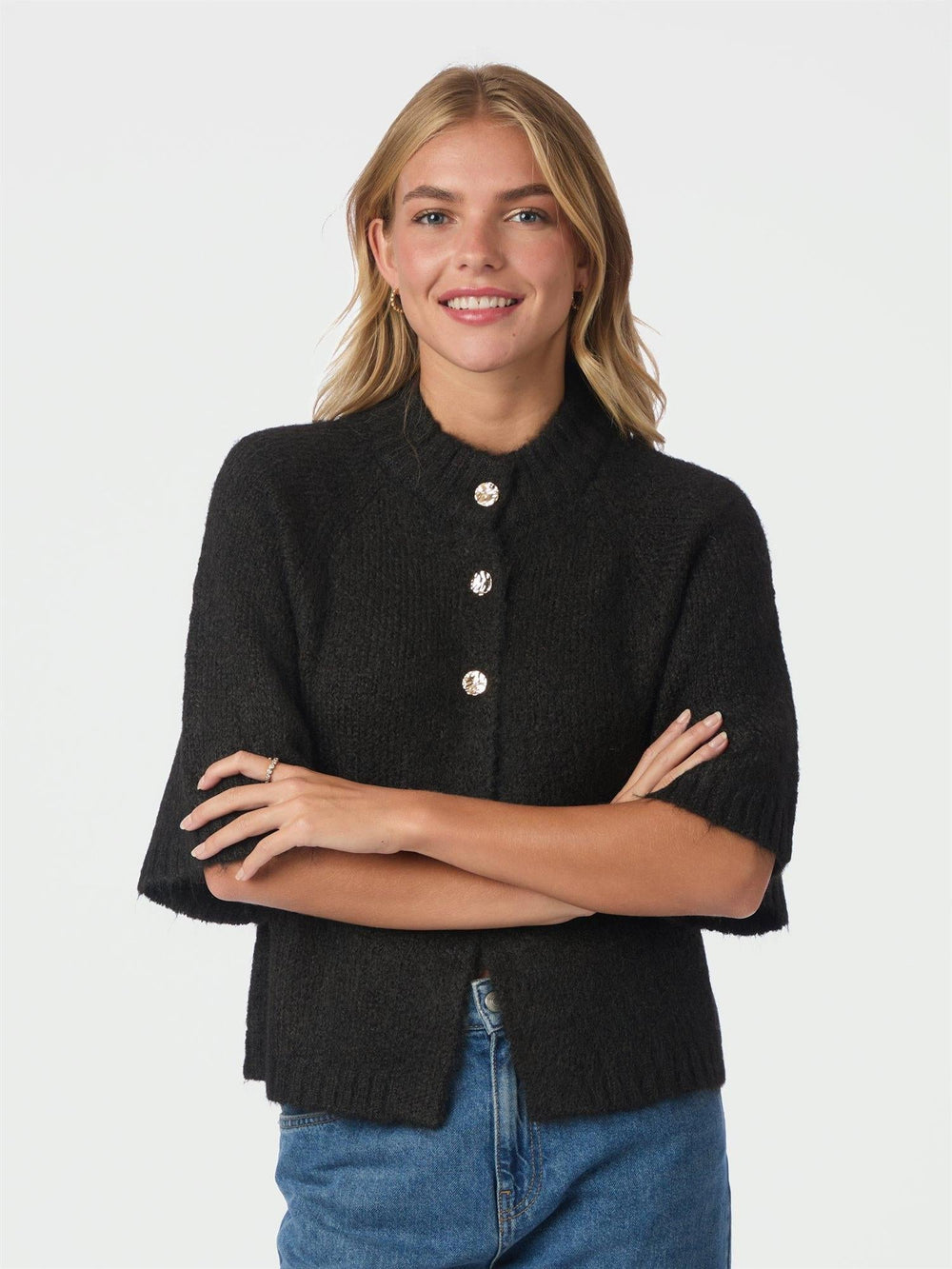 Benuta Fluffy Knit Cardigan Dark Brown | Genser | Smuk - Dameklær på nett