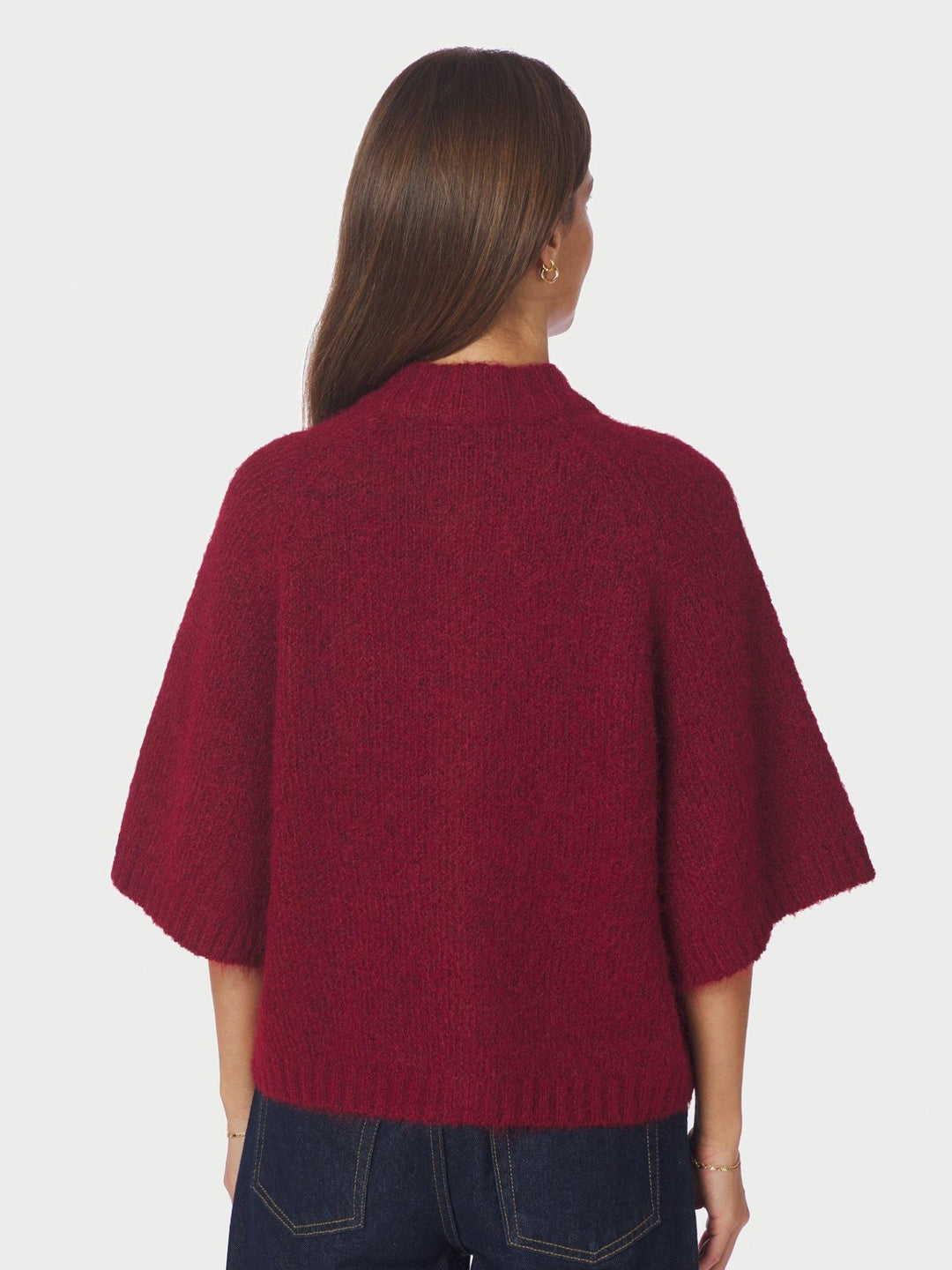 Benuta Fluffy Knit Cardigan Dark Red | Genser | Smuk
