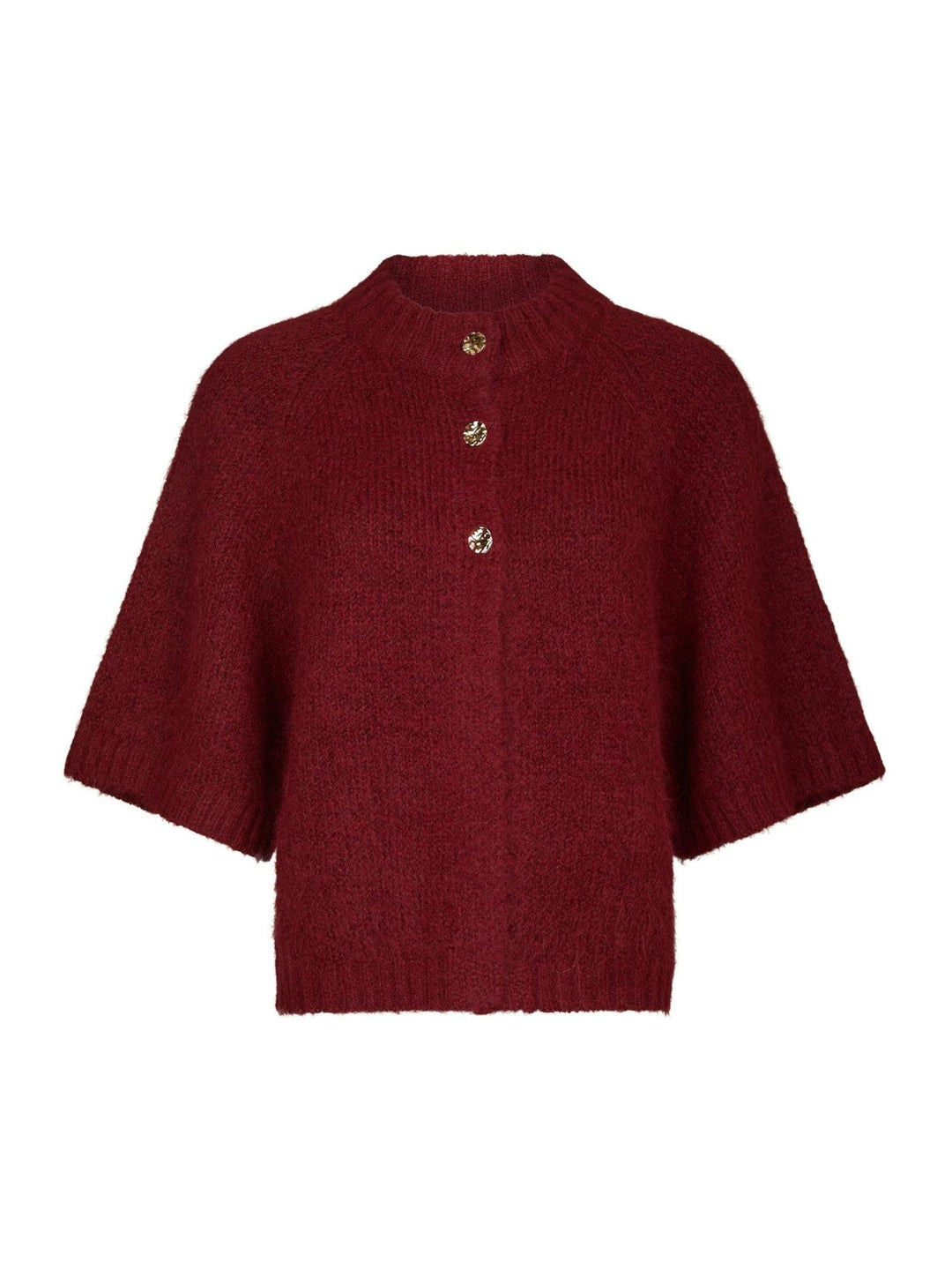 Benuta Fluffy Knit Cardigan Dark Red | Genser | Smuk